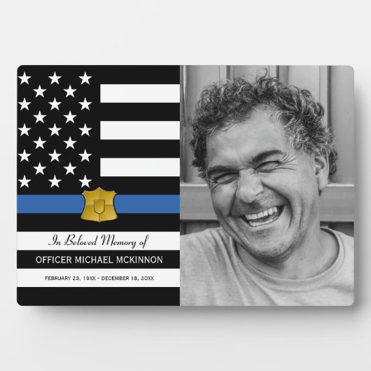 警察官追悼記念撮影 フォトプラーク (正面)