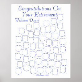 警察官退職したおめでとう ポスター