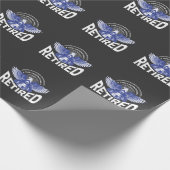 警察官退職したの年金受給者の逮捕 ラッピングペーパー (角)