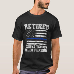 警察官退職した保安官退職警察 Tシャツ