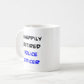 警察官退職した コーヒーマグカップ (正面左)