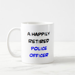 警察官退職した コーヒーマグカップ