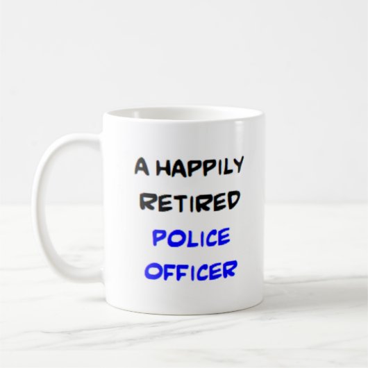 警察官退職した コーヒーマグカップ (左)