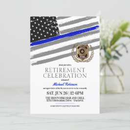 警察官退職パーティの招待状 招待状