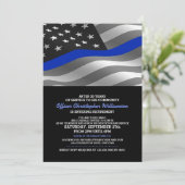 警察官退職パーティの招待状 招待状 (スタンド正面)