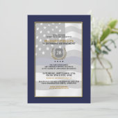 警察官退職パーティの招待状 招待状 (スタンド正面)