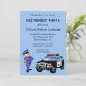 警察官退職パーティー招待状 招待状 (スタンド正面)