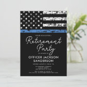 警察官退職パーティー法執行機関 招待状 (スタンド正面)