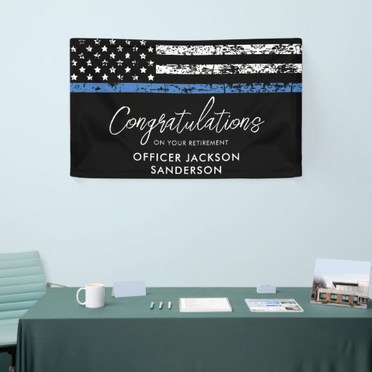 警察官退職パーティー法執行機関 横断幕 (トレードショー)