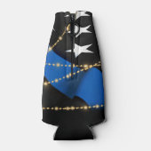 警察官退職パーティー薄い青い線 ボトルクーラー (裏面)