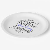 警察官退職パーティー ペーパープレート (アングル)