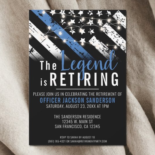 警察官退職パーティー 招待状
