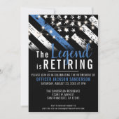 警察官退職パーティー 招待状 (正面)