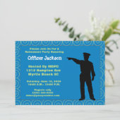 警察官退職招待状 招待状 (スタンド正面)