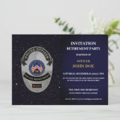 警察官退職招待状 招待状 (スタンド正面)