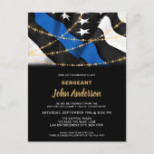 警察官退職法執行パーティー インビテーションポストカード (正面)