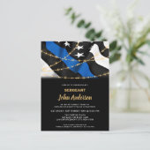 警察官退職法執行パーティー インビテーションポストカード (スタンド正面)