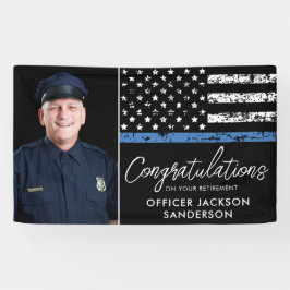 警察官退職法執行写真 横断幕