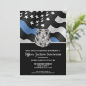 警察官退職法執行旗 招待状 (スタンド正面)