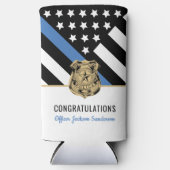 警察官退職法執行 スリム缶クーラー (正面)