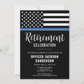 警察官退職法執行 招待状 (正面)