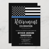 警察官退職法執行 招待状 (正面/裏面)