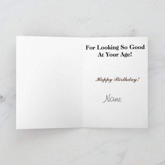 警察官逮捕誕生日票 カード (内部)