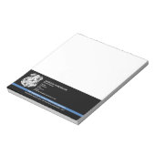 警察官部法執行ロゴ ノートパッド (回転)