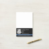 警察官部法執行ロゴ ポストイット (デスク上)