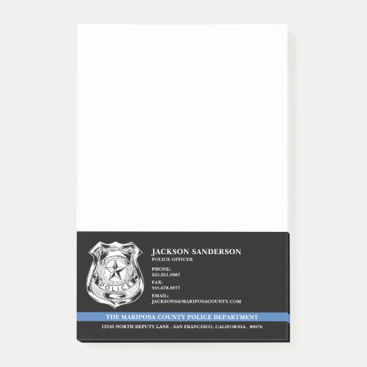 警察官部法執行ロゴ ポストイット (正面)