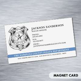 警察官部法執行ロゴ マグネット名刺