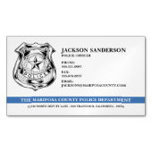 警察官部法執行ロゴ マグネット名刺 (正面)