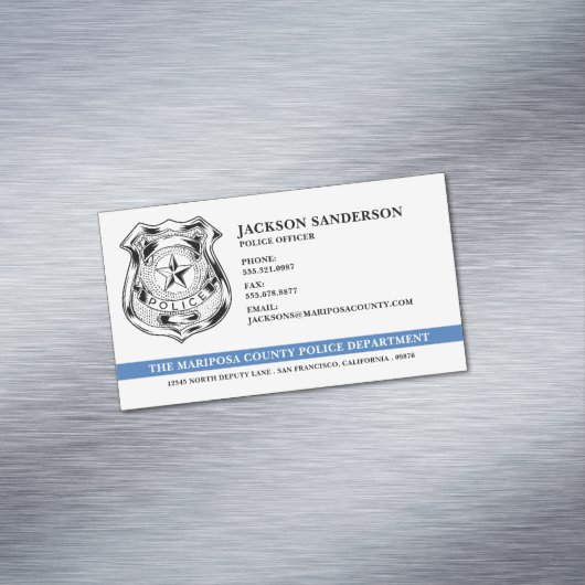 警察官部法執行ロゴ マグネット名刺 (インサイチュ)