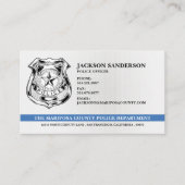 警察官部法執行ロゴ 名刺 (正面)