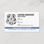 警察官部法執行ロゴ 名刺 (正面)