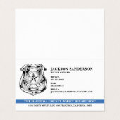 警察官部法執行ロゴ 名刺 (外部フラット)