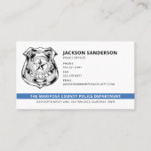 警察官部法執行ロゴ 名刺 (正面)
