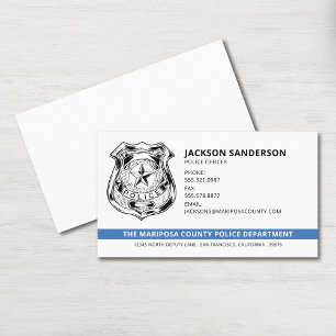 警察官部法執行ロゴ 名刺