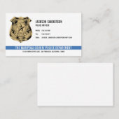 警察官部法執行ロゴ 名刺 (正面/裏面)