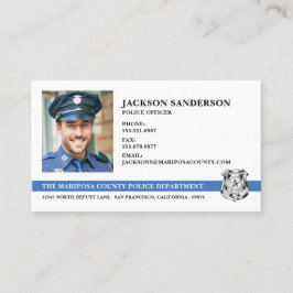 警察官部法執行写真 名刺