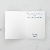 警察官雪だるまクリスマスカード部門または個人 シーズンカード (内部)