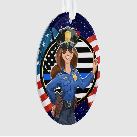 警察官 オーナメント (正面)