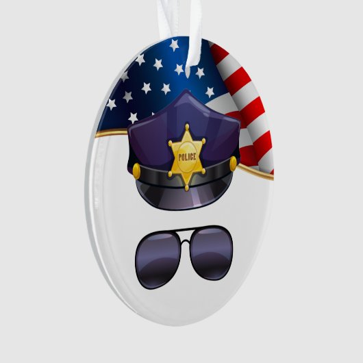警察官 オーナメント (正面)