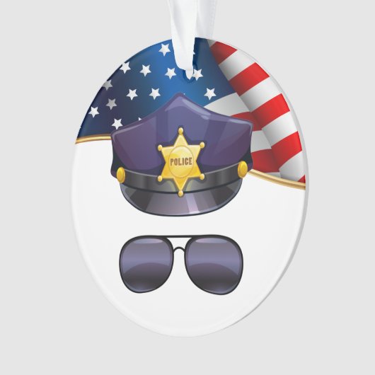 警察官 オーナメント (正面)