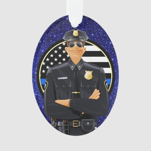 警察官 オーナメント (正面)