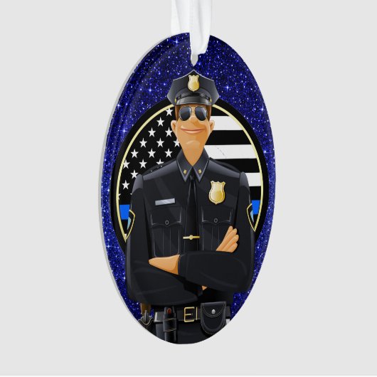 警察官 オーナメント (正面)