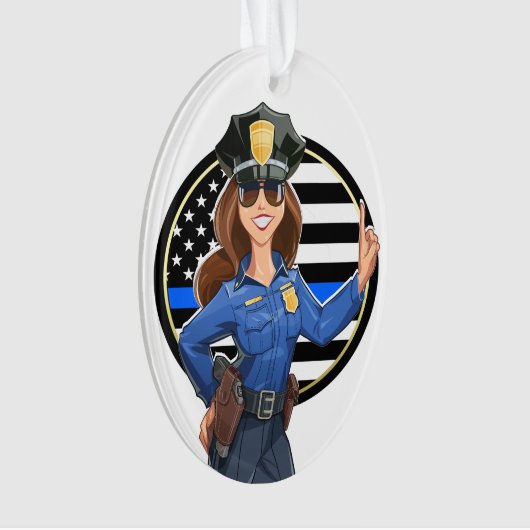 警察官 オーナメント (正面)