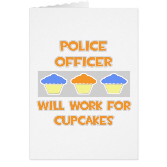 警察官…カップケーキを食べるのに役立つ (正面)
