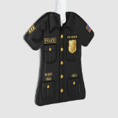警察官 クリスマスTシャツ オーナメント (正面)