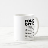 警察官 コーヒーマグカップ (正面右)
